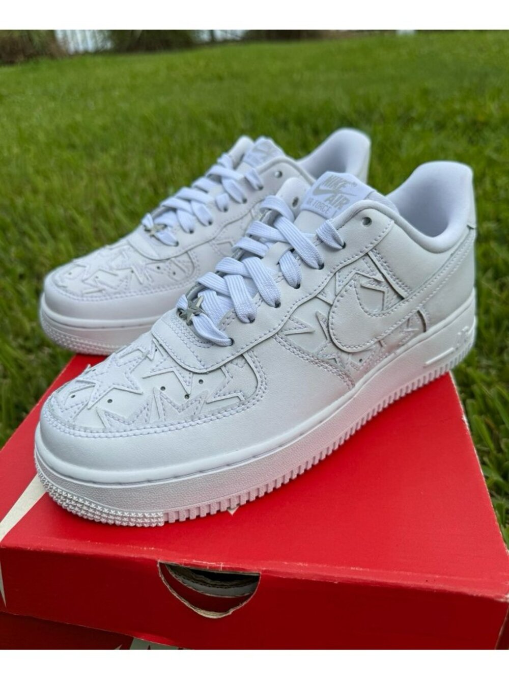 8 WOMEN'S NIKE AIR FORCE ONE 07 EDGE AL TRIPLE WHITE IM5750-100 SNEAKERS AF1 LOW